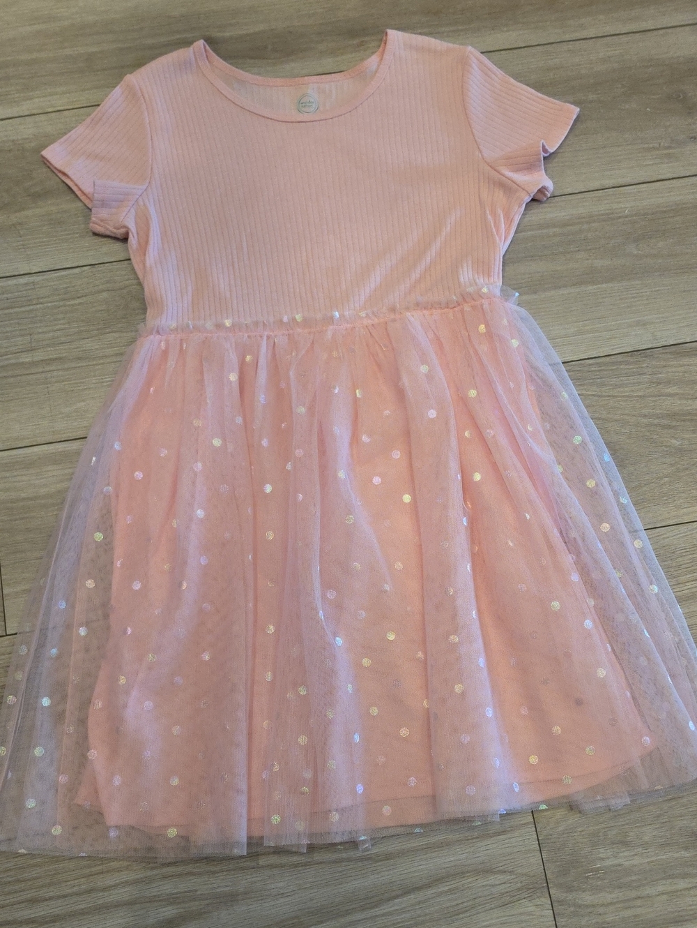 Girls Tulle Dot Dress
